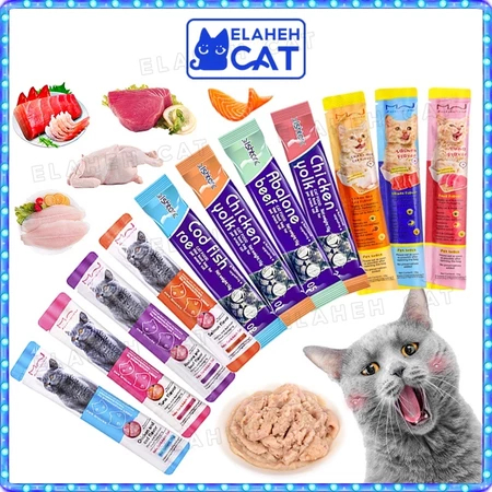 PEIEN BIXIA FAENBEI PEIEN URCHIN ISTHAR MIXI CAT LIEBAO SOPO KALA Pet 15 Gr Creamy Cat Treats Snack 