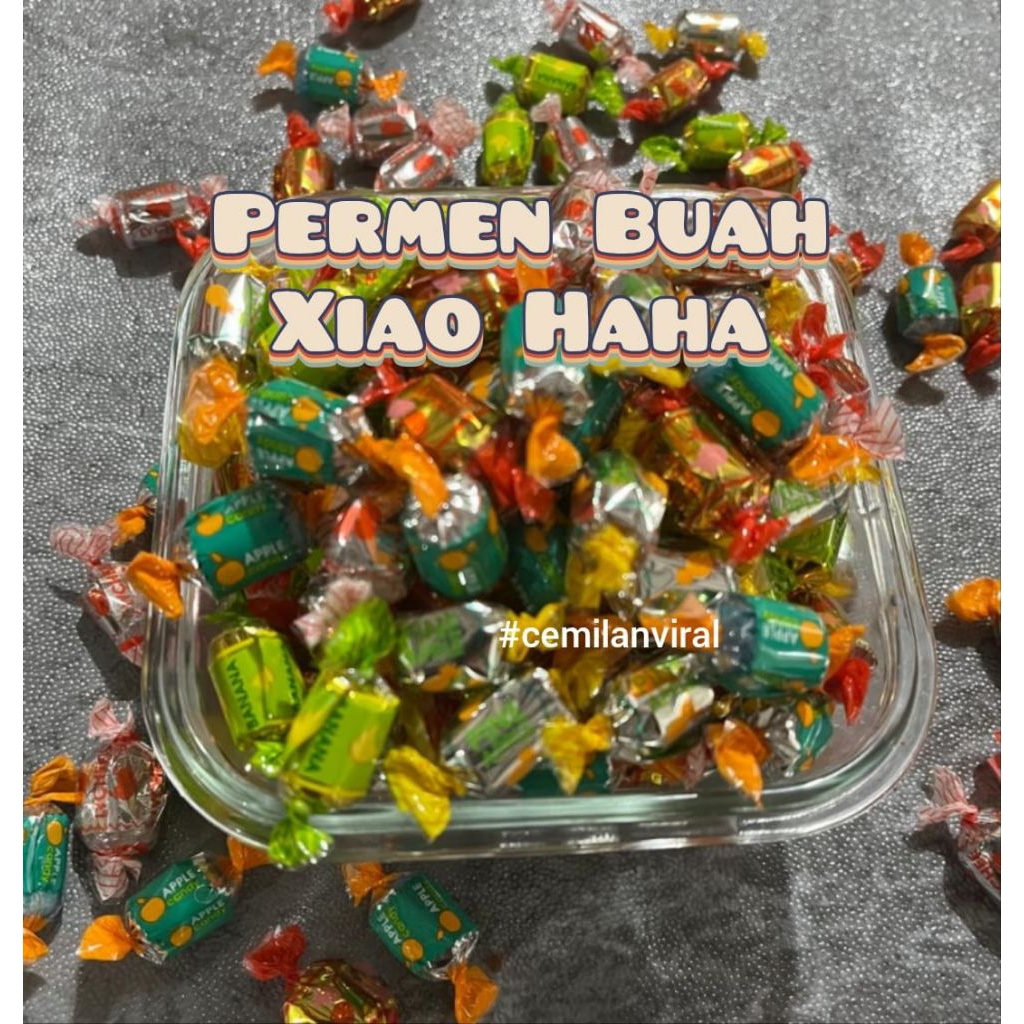 

Cemilan Viral Permen Buah Xiao Haha Import Aneka Rasa Food Gula Snack Makanan Toples