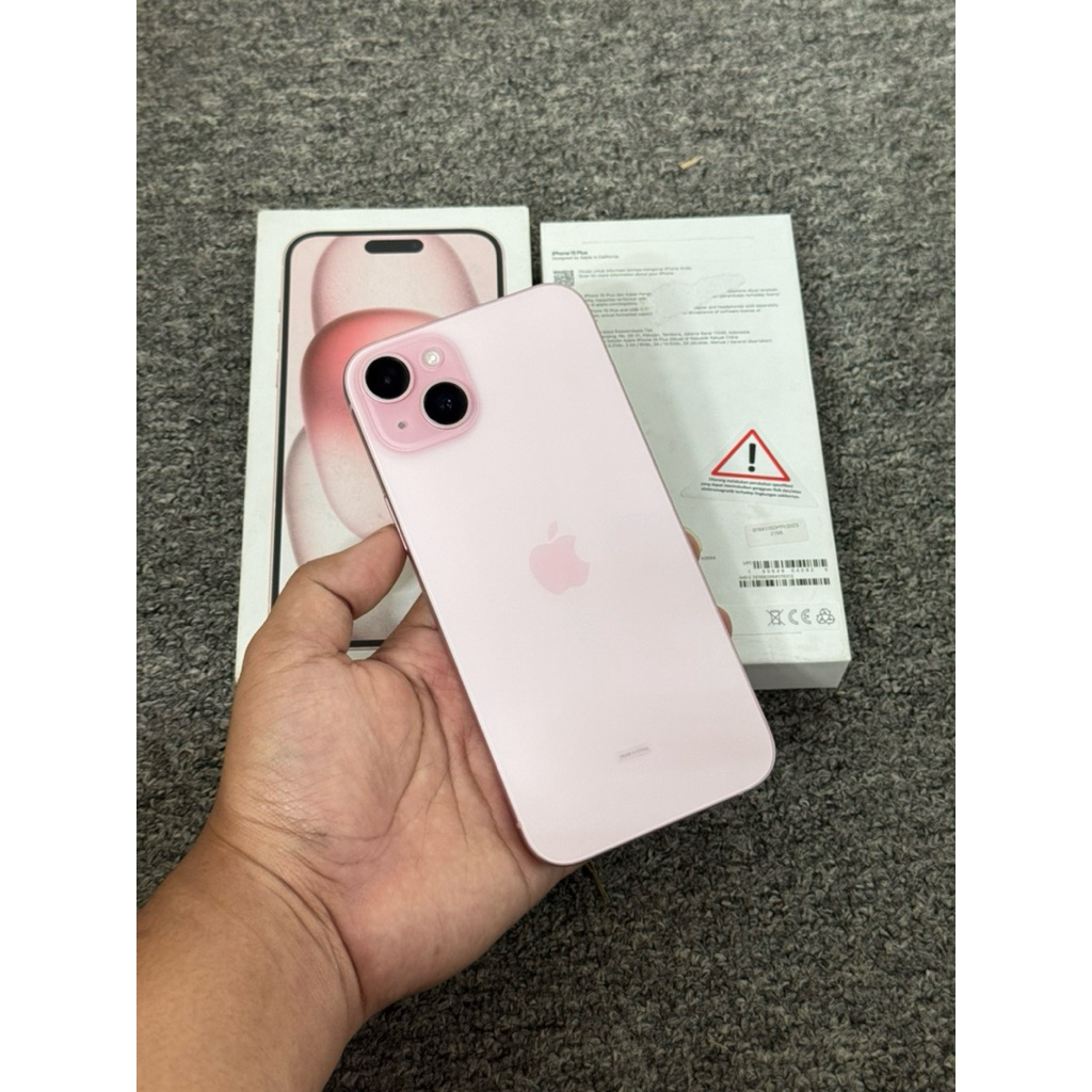iphone 15 plus 128gb ibox second warna pink