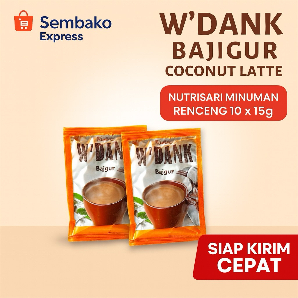 

Nutrisari W’dank Bajigur Coconut Latte – 10 Sachet x 15g