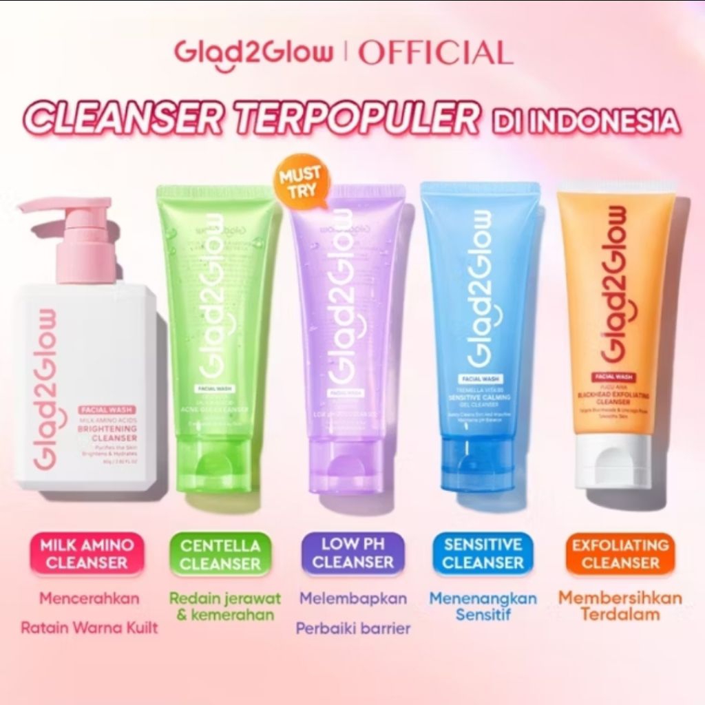 Harga GLAD2GLOW Face Wash Terbaru Okt 2025 | BigGo Indonesia