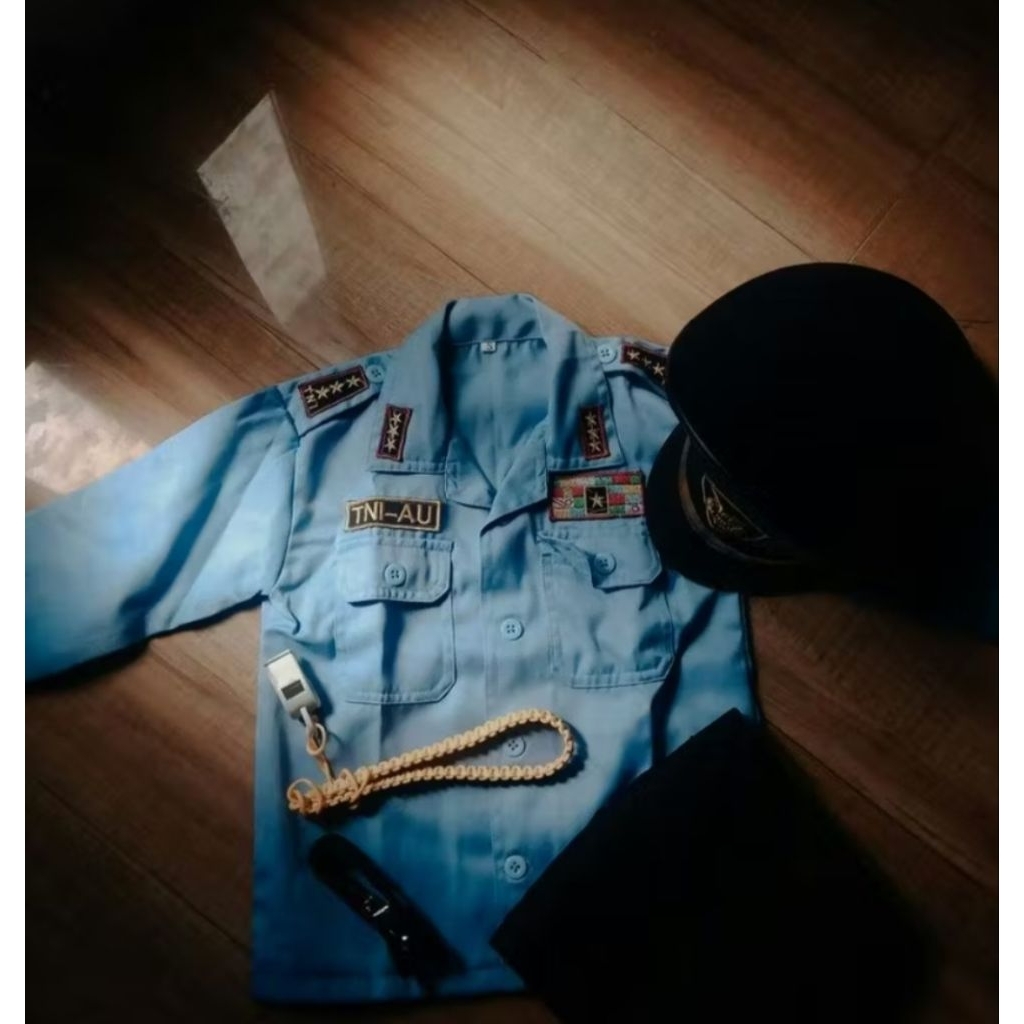 Seragam tni au anak - baju tni au anak perempuan - baju tni au anak laki laki satu set