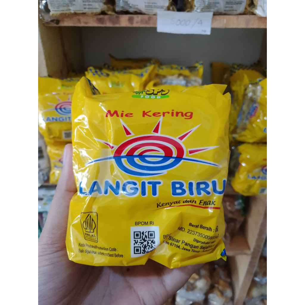 

Mie Kering Cap Langit Biru 60 Gr Terlaris & Termurah