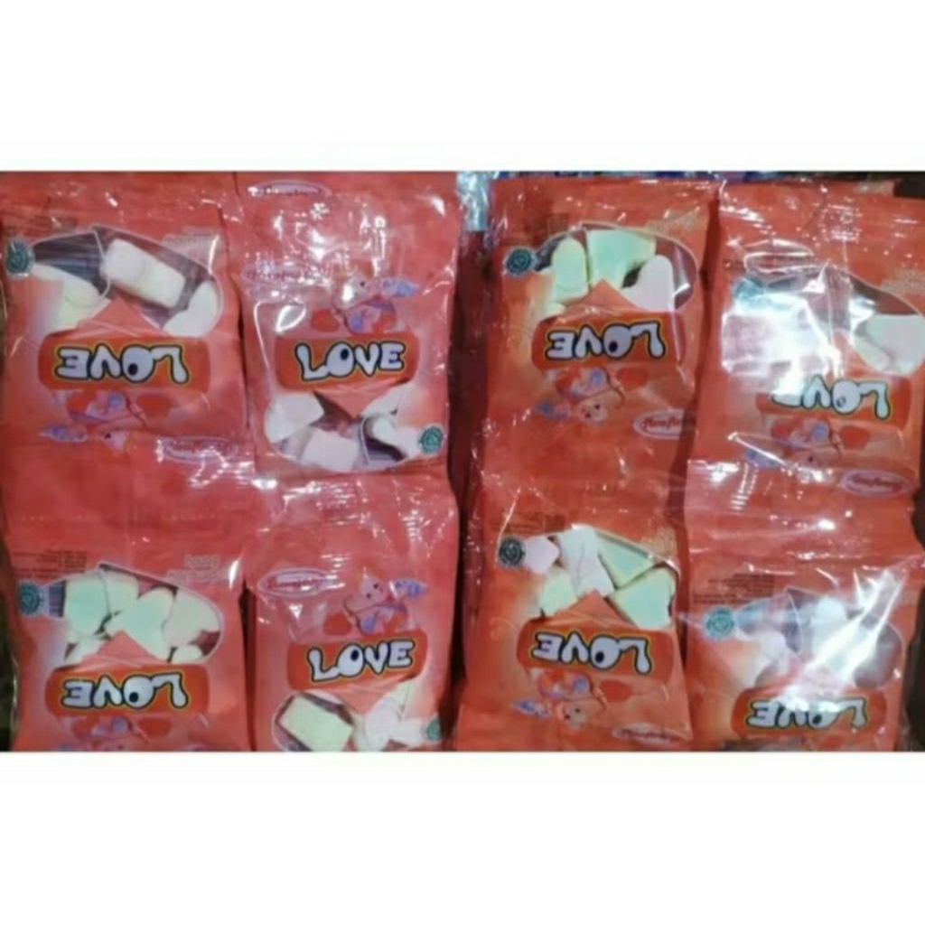

Marshmallow Love ( isi 20 pcs /6gr )