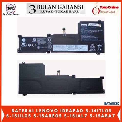 Baterai Lenovo IdeaPad 5-14ITL05 5-14ALC05 5-15ALC05 5-15IIL05 5-15ITL05 5-15ARE05 5-15IAL7 5-15ABA7