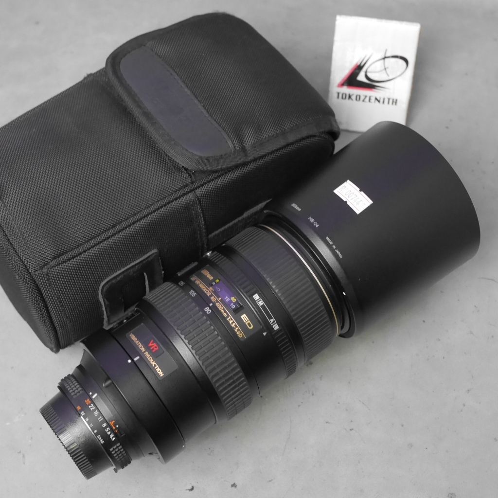 Nikon AFD AF 80-400mm f4.5-5.6 D VR - Lensa Tele Zoom Nikon - R00744