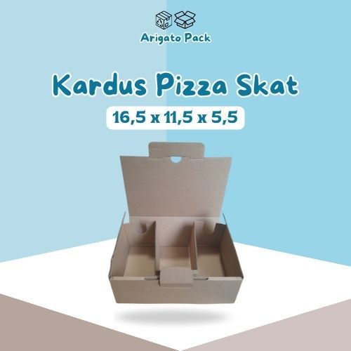 

Kardus Box Pizza Skat 16,5x11,5x5,5 Kardus Kemasan Pizza Die Cut