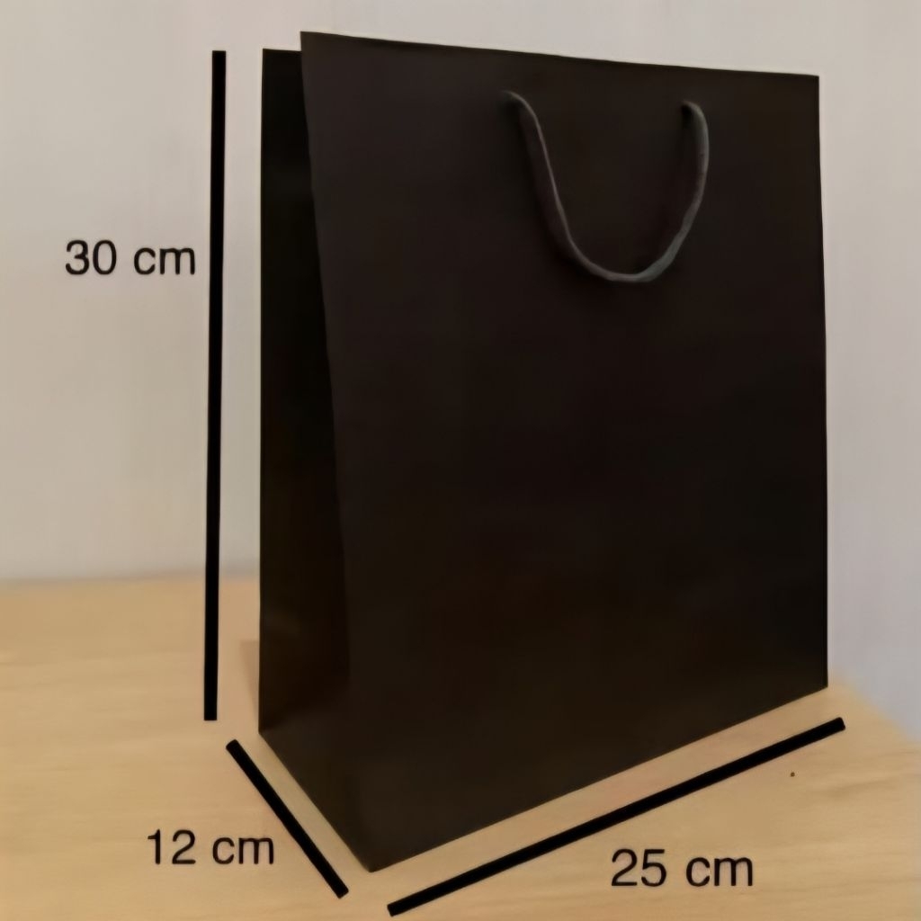 

Paperbag polos Hitam 25x30