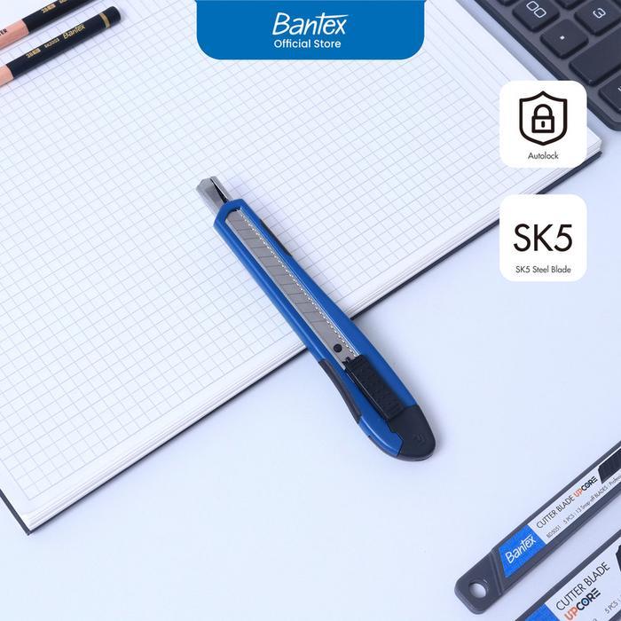 

Bantex Cutter Pemotong Kertas Pisau Baja SK5 AutoLock Ukuran Kecil BD5101