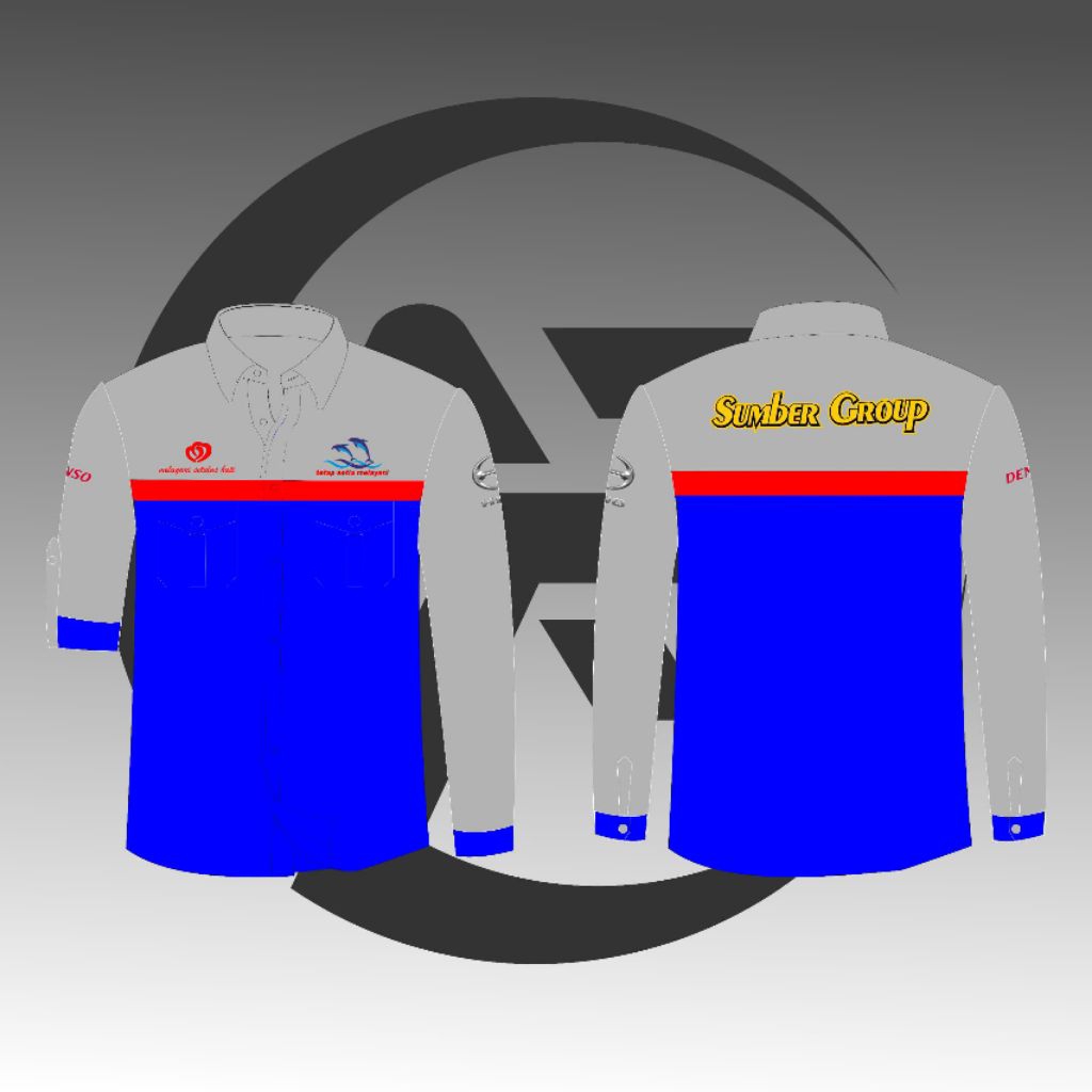 kemeja sumber group lengan panjang full bordir