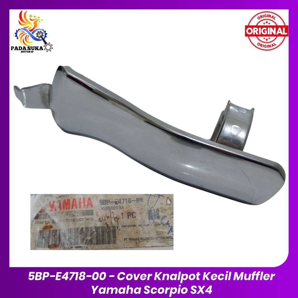 Cover Knalpot Kecil Muffler Yamaha Scorpio SX4 / 5BP-E4718-00 / Original YGP 100%