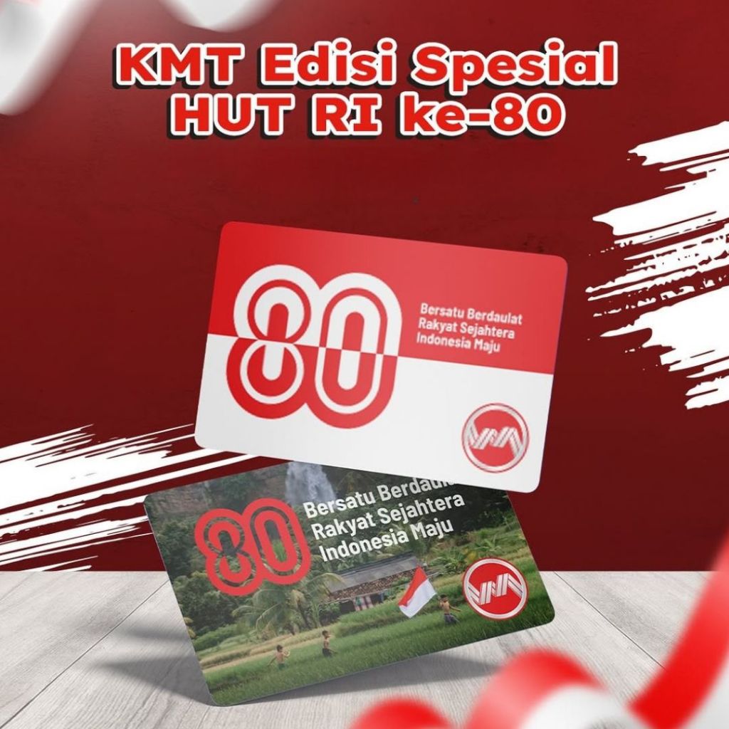 Kartu Multi Trip KRL KAI LRT MRT KMT Commuter Line HUT RI ke-80