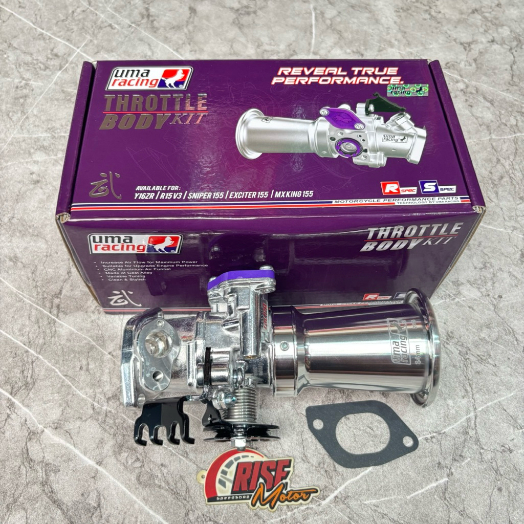 THROTTLE BODY UMA AEROX NMAX NEW R15 V3 DOWNDRAFT 34 MM