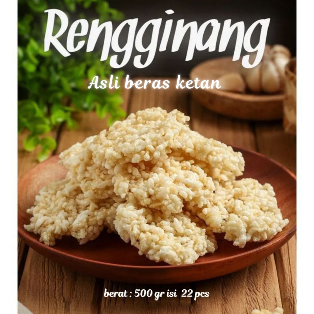 

Rengginang Asli beras ketan berat 500 gr isi 22 Pcs, gurih kriuk