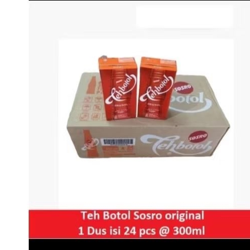 

Teh Botol 300 ML1Sosro 1Dus isi 24 pcs