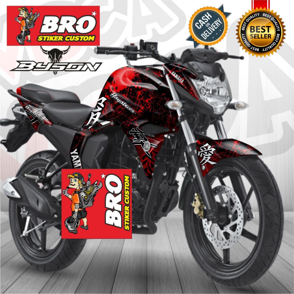 Decal Byson Fi Fullbody Motif Hayabusa Series  Motorcycle - Stiker Fullbody Byson Fi Bisa COD