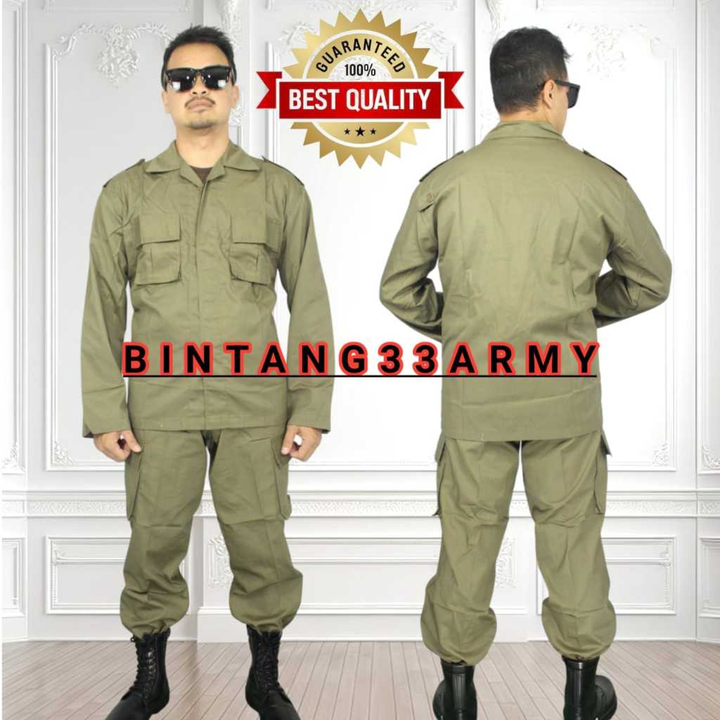 Seragam PDL POL PP Drill / Baju SATPOL PP / Stelan POL PP