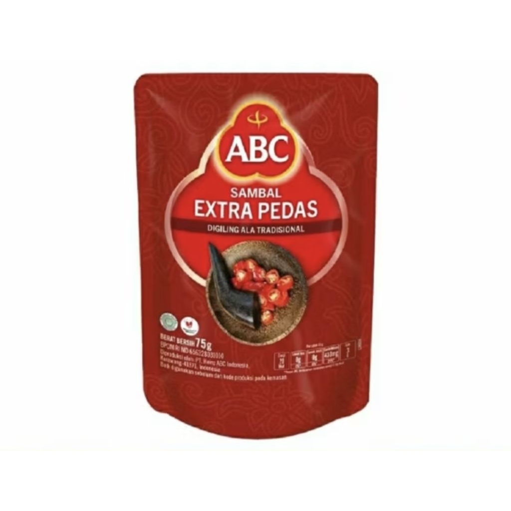 

ABC Saus Sambal EXTRA PEDAS Pouch 65 g / Saus ABC Kemasan Refill Mini