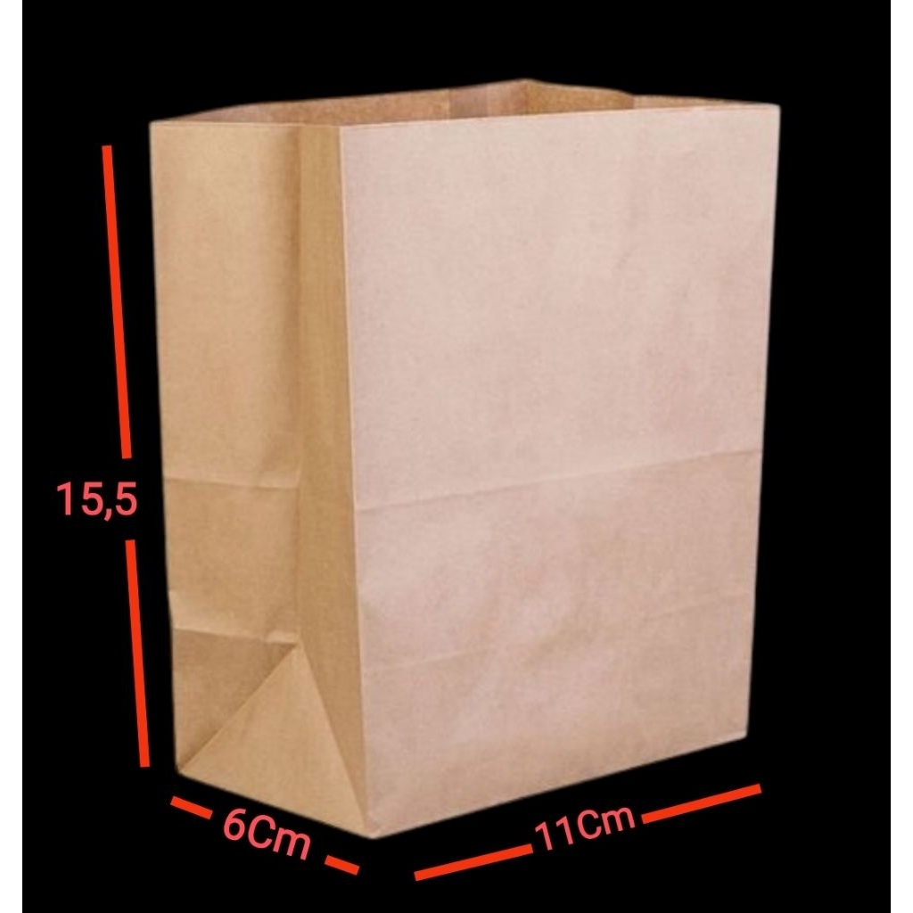 

Kertas Kantong Polos UMKM untuk wadah jajan/gorengan