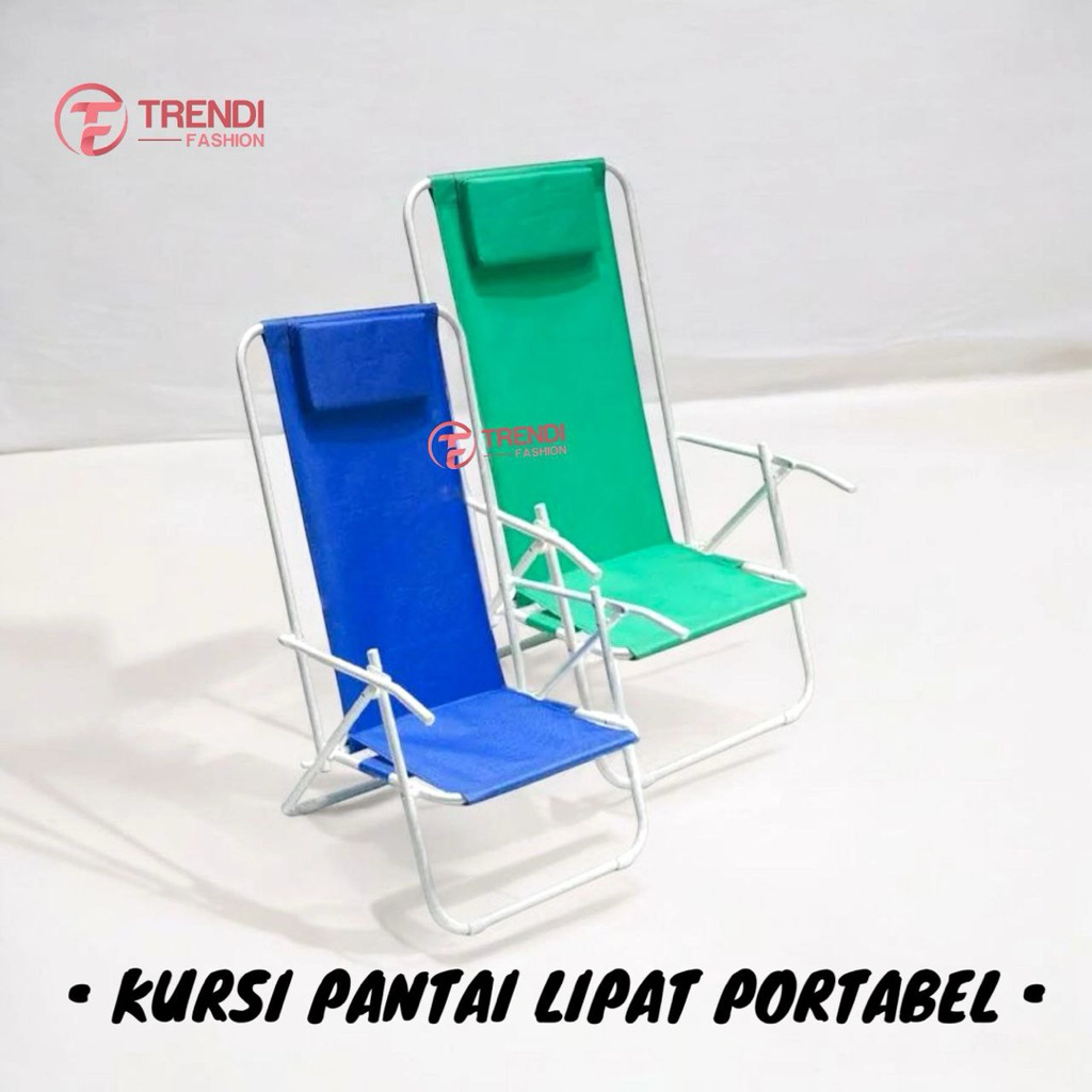 Kursi Pantai Lipat Kursi Pantai Polos Portable Kursi Santai Outdoor