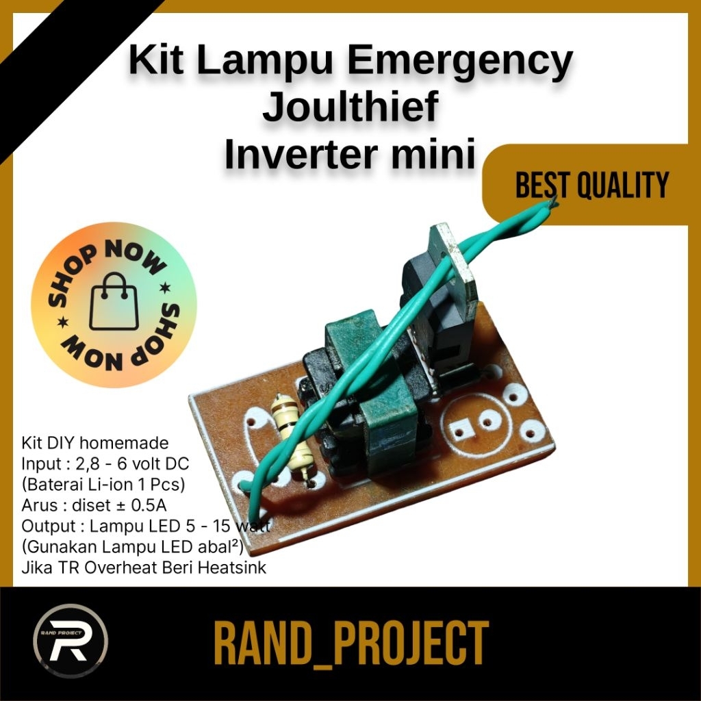 KIT JT /Joulthief / Modul Lampu Emergency Homemade