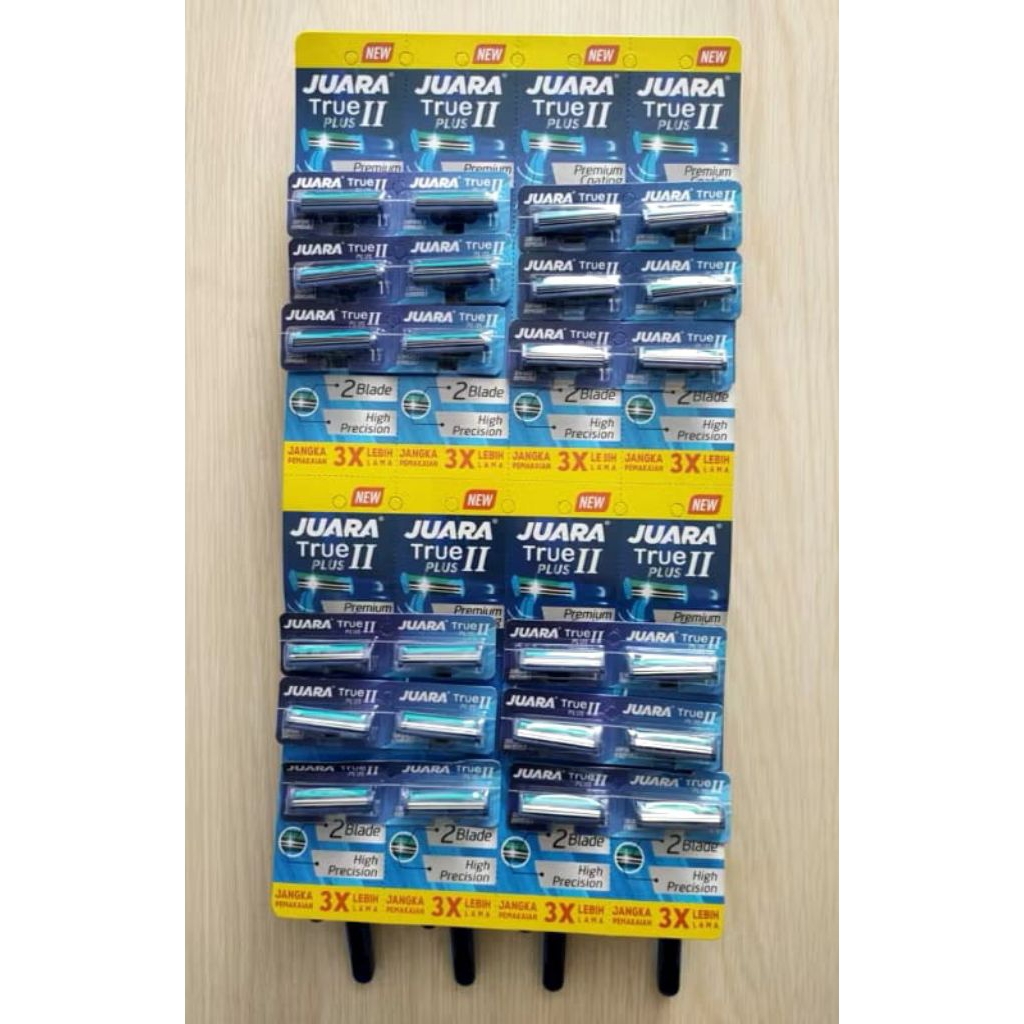 garukan jenggot mata 2 isi 24 pcs per lembar