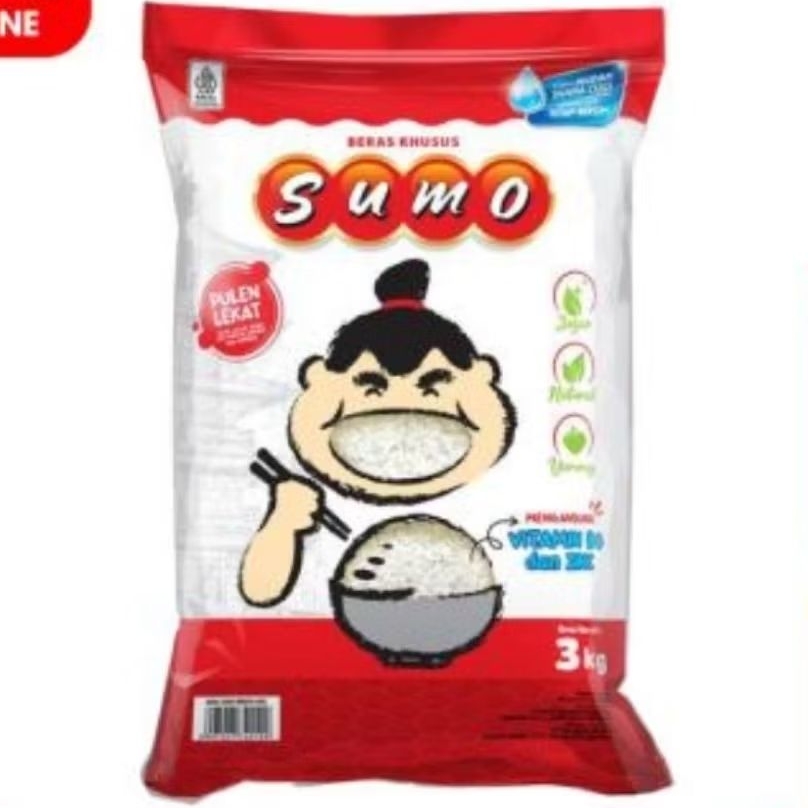 

Beras 3kg Sumo Merah Pulen Putih