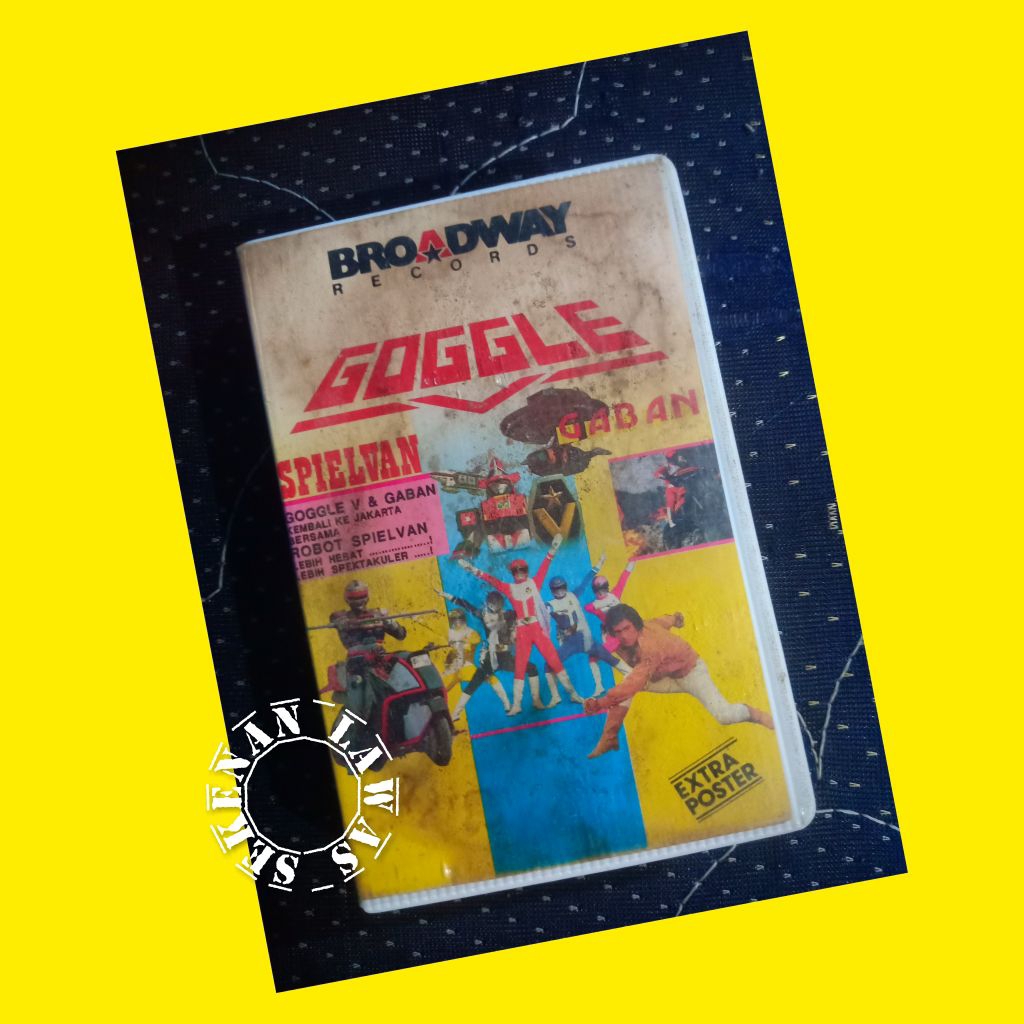 Kaset Cerita Anak Goggle, Gaban, Spielvan Di Jakarta (Cover Ada Noda / Pita Bagus)