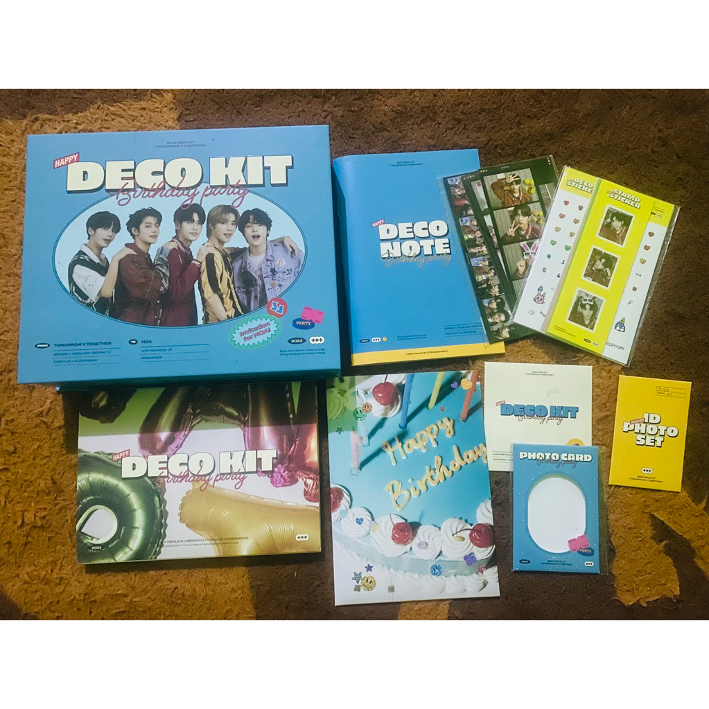 DECO KIT TOMORROW X TOGETHER TXT 2023 SOOBIN YEONJUN BEOMGYU TAEHYUN HUENINGKAI PHOTOCARD ALBUM