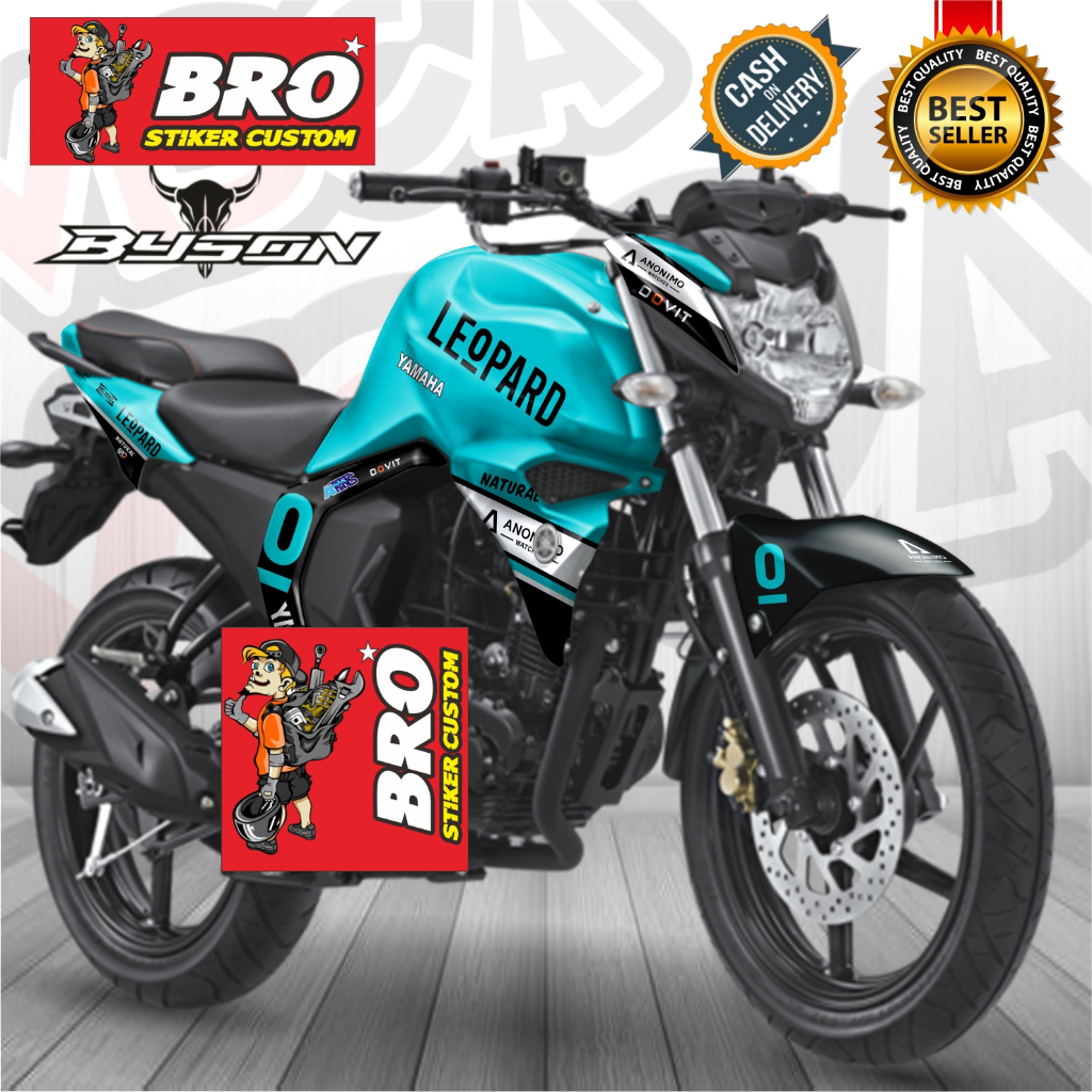 Decal Byson Fi Fullbody Motif Leopard Series  Motorcycle - Stiker Fullbody Byson Fi Bisa COD