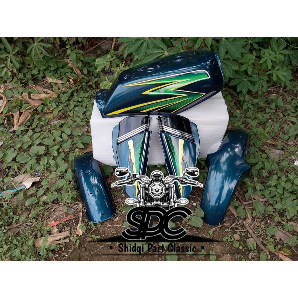 PAKET COVER BODY FUL SET YAMAHA RX KING RX K RX SPECIAL TAHUN 2003 WARNA HIJAU BOTOL IJO TERMURAH TE