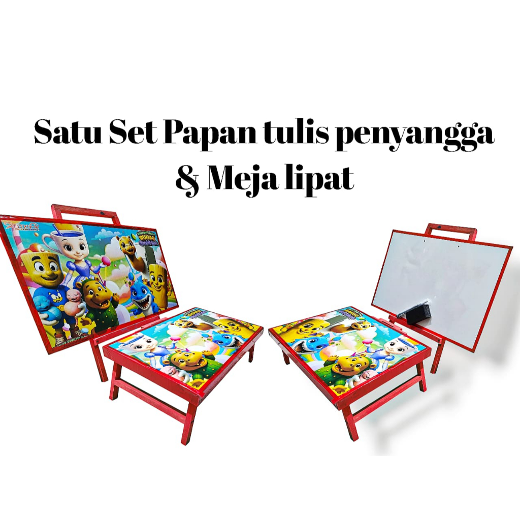 

1 set paket hemat alat tulis papan tulis penyangga 30x40 meja belajar karakter/papan tulis murah/papantulis karakter/white board/papn tulis lengkap dan murah