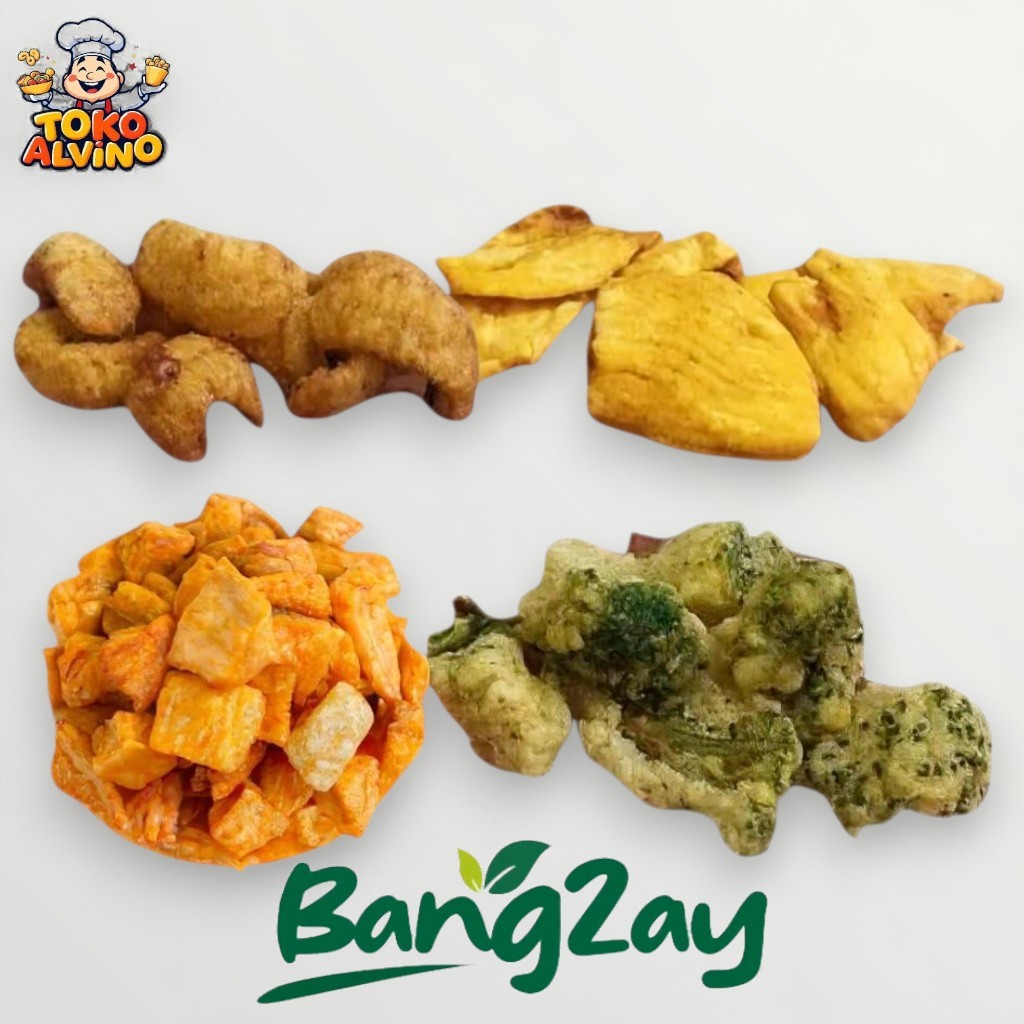 

KERIPIK BUAH DAN SAYUR KILOAN PISANG, NANGKA, MANGGA DAN BROKOLI PREMIUM BANGZAY | KUALITAS EKSPOR