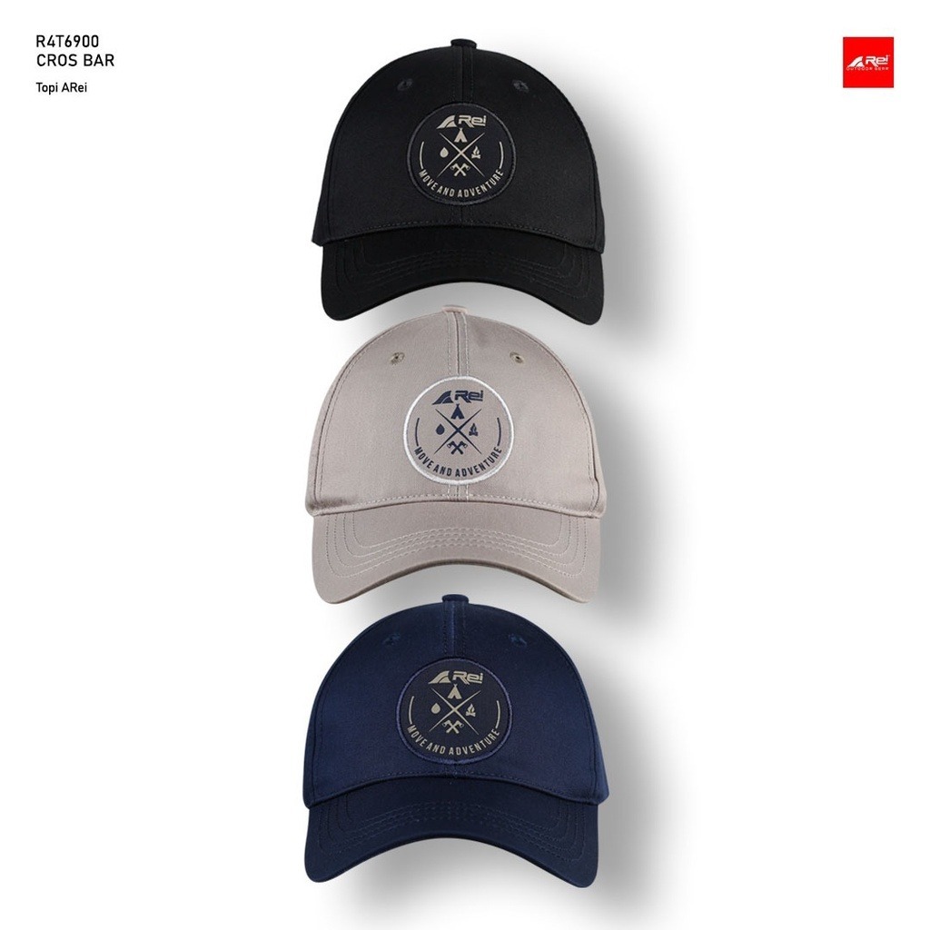 Topi Pria Rei Cross Bar Hat Topi Pet Topi Bisbol Original Arei Outdoorgear