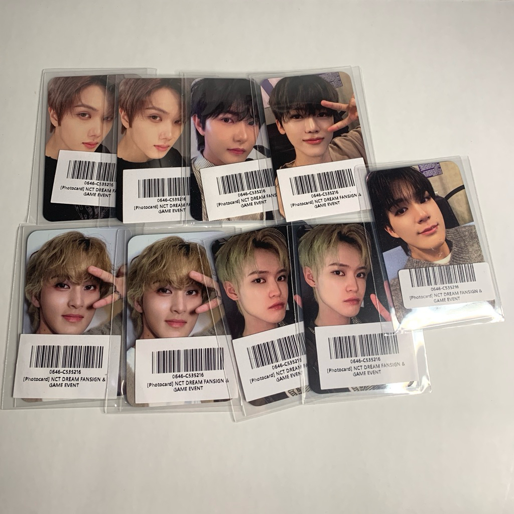 NCT DREAM BANGKOK FANSIGN & GAME EVENT PHOTOCARD LIMITED & RARE 