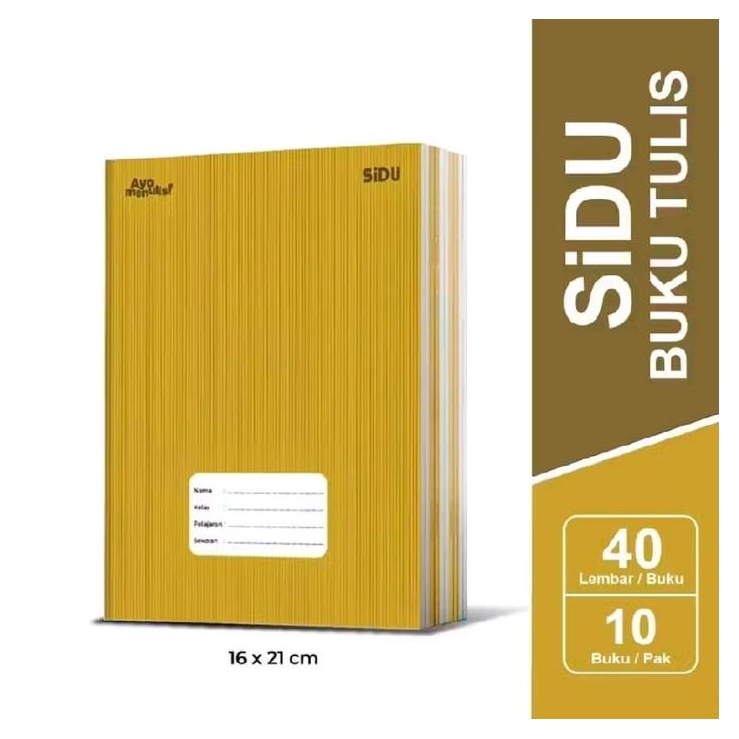 

Book | Buku Tulis SiDu Kraft/Craft 40 & 60 Lembar (1 PAK)