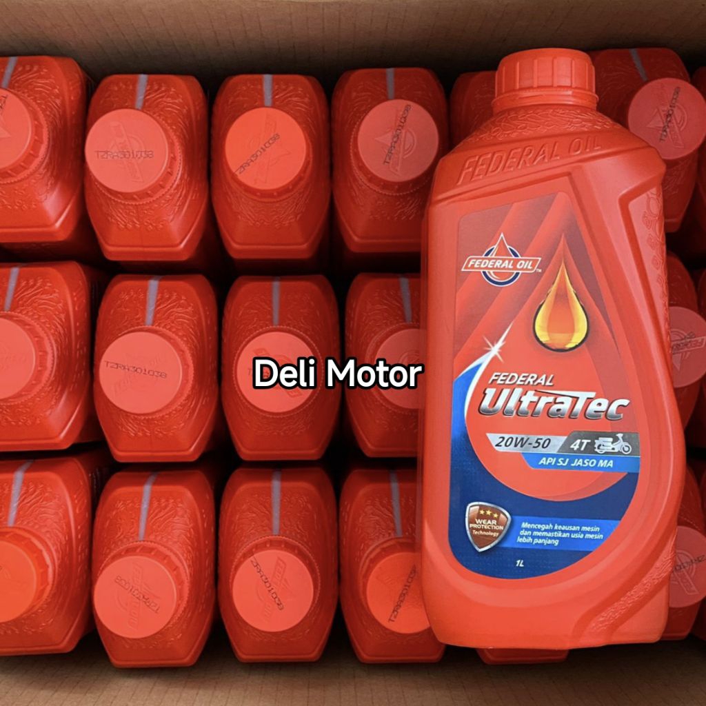 1 DUS = 24 Botol Oli Federal Ultratec 1Liter Merah