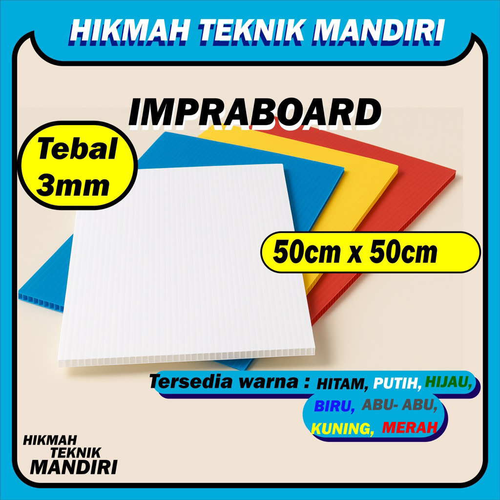 

impraboard lembaran tebal 3mm x 50cm x 50cm