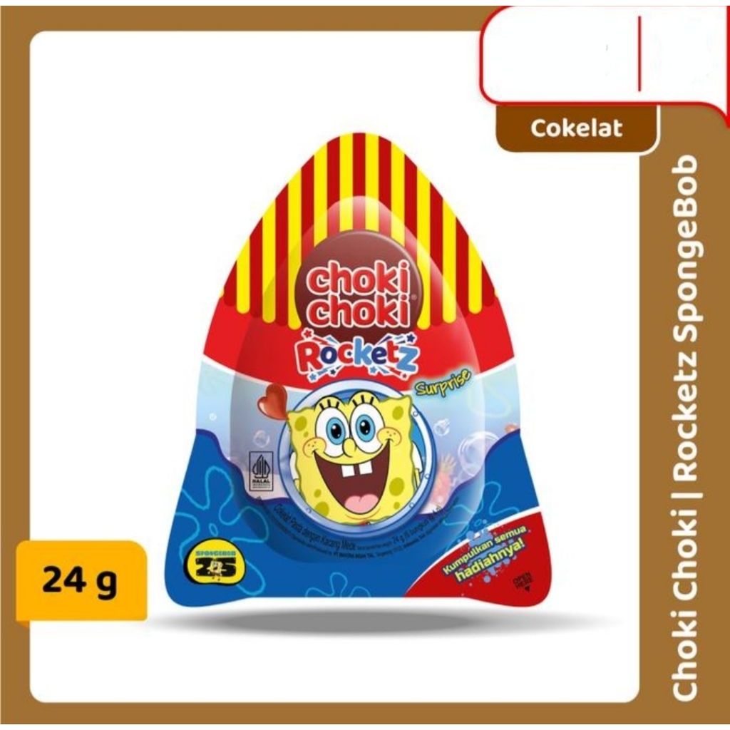 

Choki Choki Rocketz Spongebob Isi 6 Stik (6 x 4 Gr)