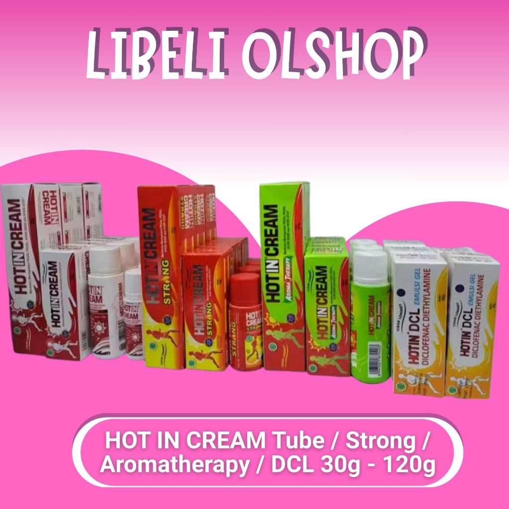 HOT IN CREAM Tube / Strong / Aromatherapy / DCL 30gr - 120gr