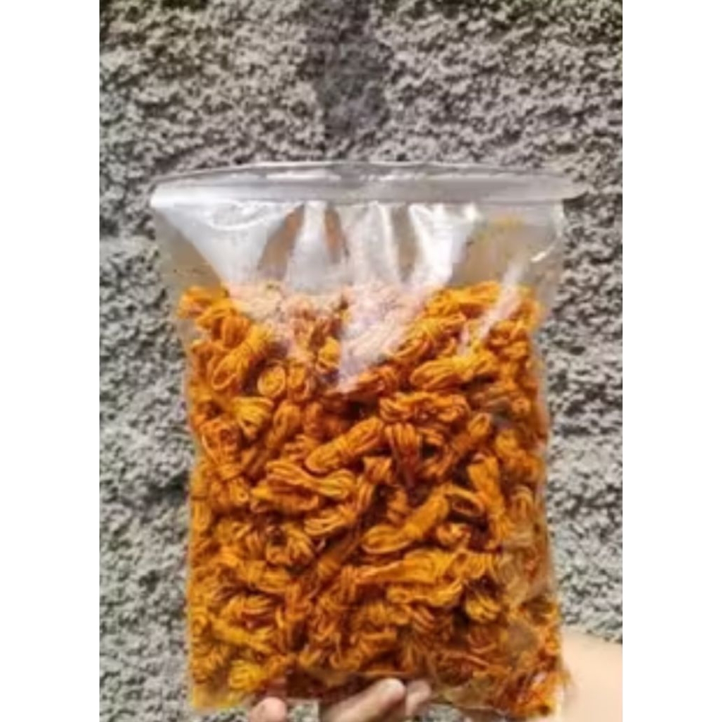 

Mie gulung Mie wel gurih pedas daun jeruk kemasan 1kg bumbu melimpah