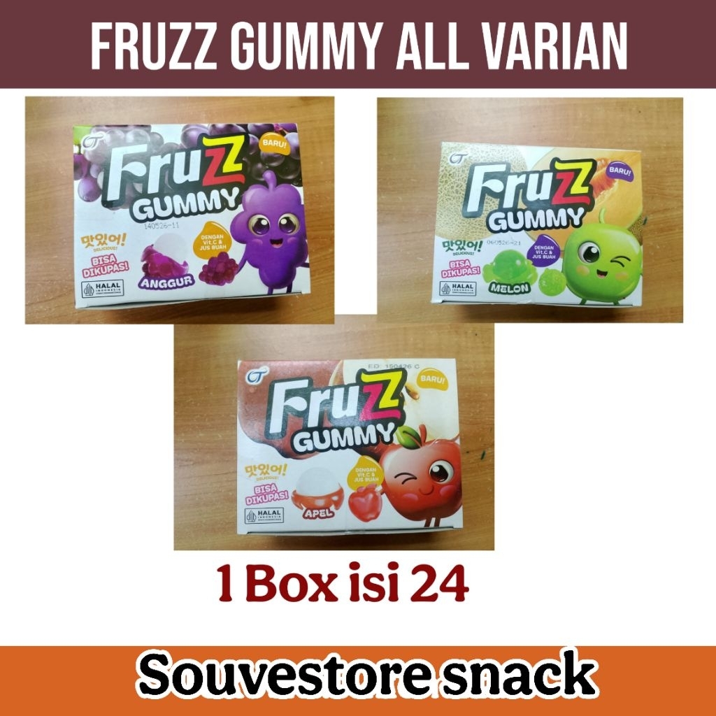 

OT Fruzz Gummy permen Lunak mirip Yupi All Varian
