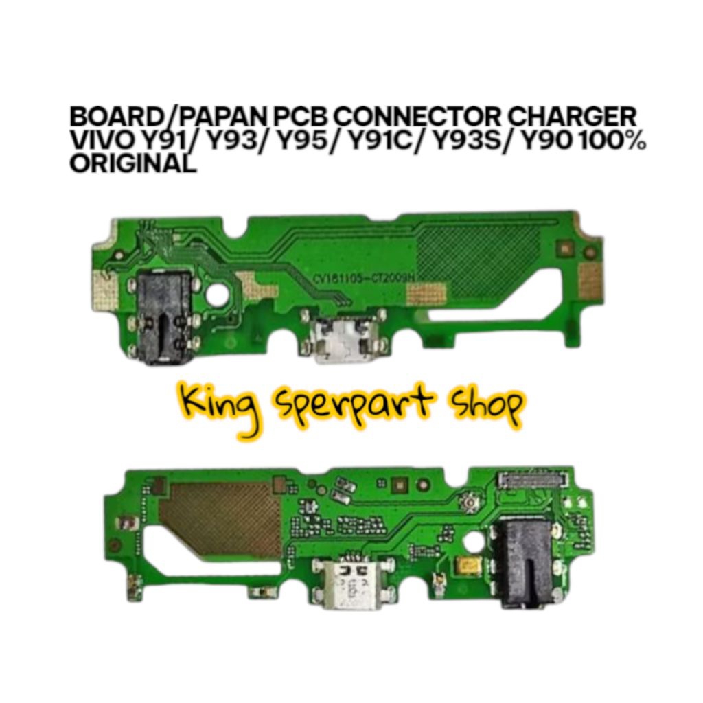 BOARD/PAPAN PCB CONNECTOR CHARGER VIVO Y91/ Y93/ Y95/ Y91C/ Y93S/ Y90 100% ORIGINAL