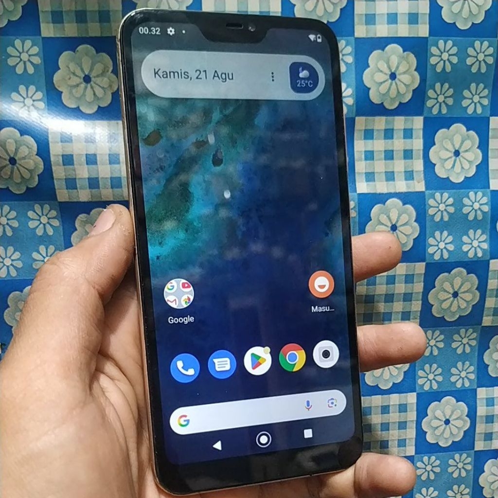 hp smartphone xiaomi A2 lite ram 3/32gb original second