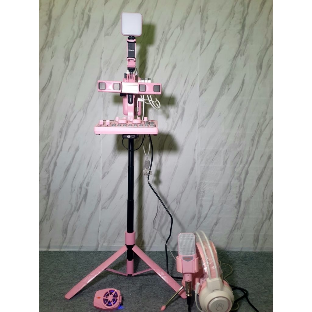 Alat Live Streaming Custom Warna Pink
