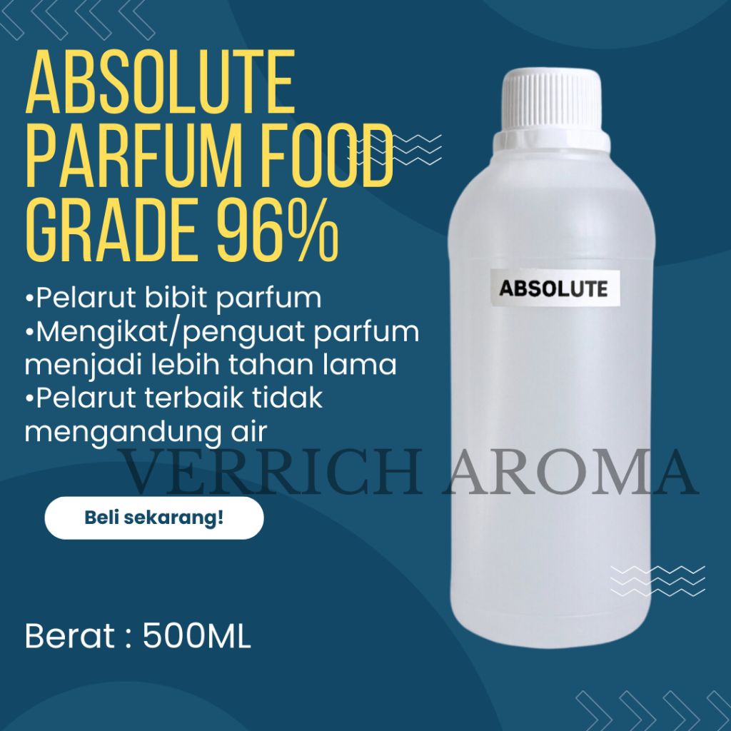 ABSOLUT 96% 500ML Alkohol Parfum  FoodGrade 96% (500ML)(13)