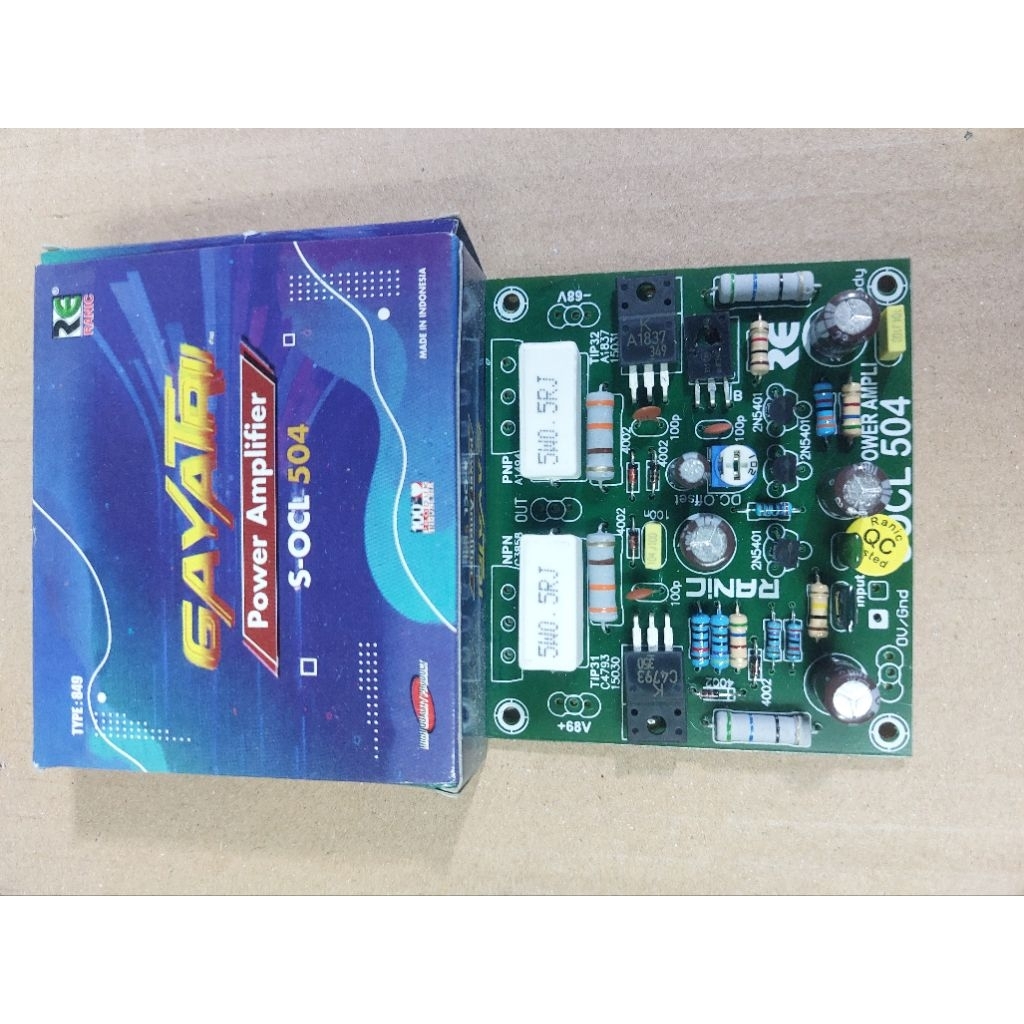 Kit Power Amplifier Super OCL SOCL 504 Mono