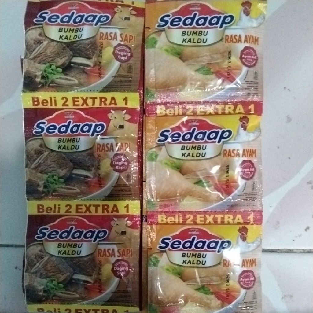 

[1 renteng] Sedaap Bumbu Kaldu isi 18 pcs