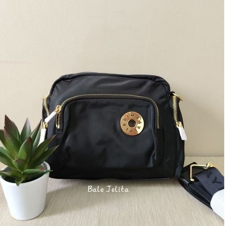 BYL M Pocket Black GHW/ Tas Slempang Wanita/ Tas Nylon