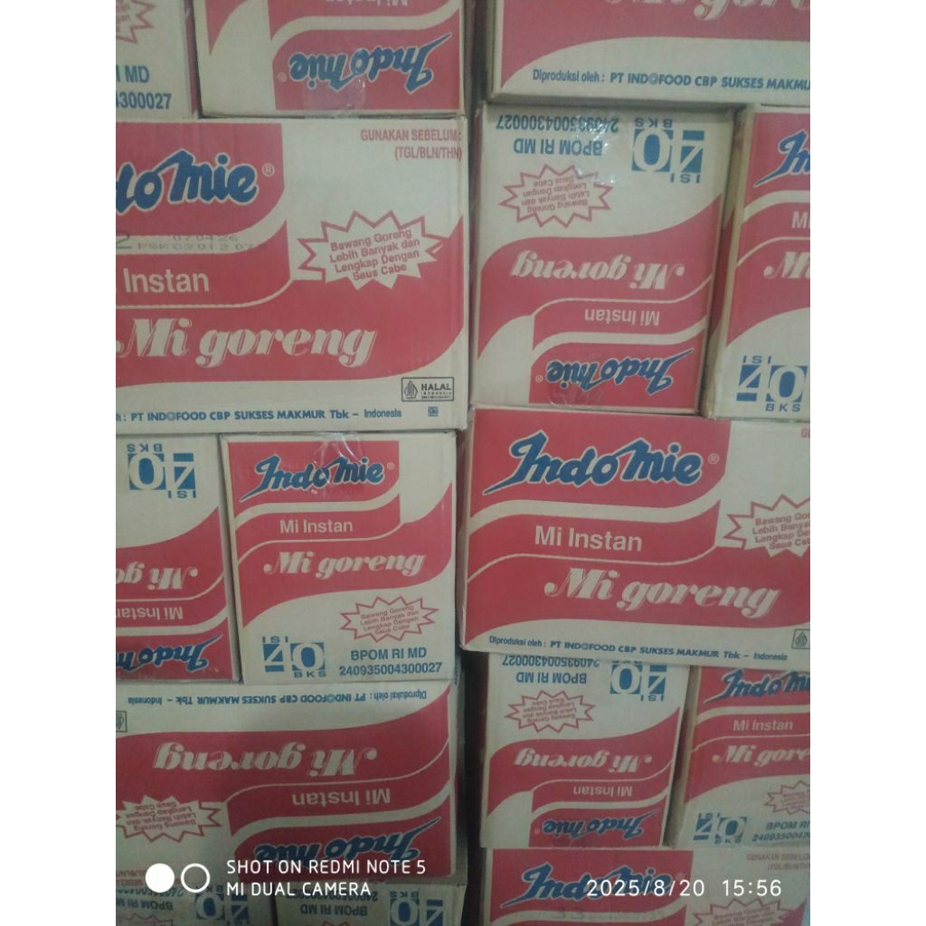 

Indomie goreng spesial 3karton